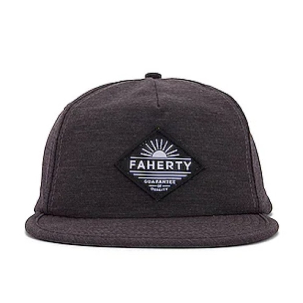 Faherty All Day Hat Charcoal Grey SnapBack